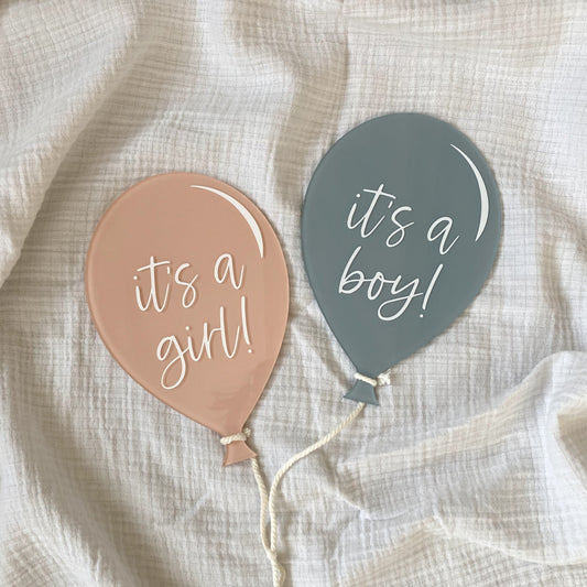 acrylic gender reveal balloons